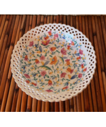Vintage Serving Dish Lace Edge Floral Pattern 7.5&quot; Made in Germany - $344.83 MXN