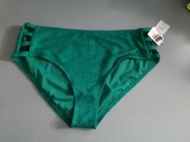 Time And Tru High Waist Bikini Bottom XL Green NWT - £5.57 GBP