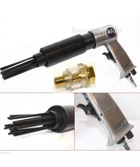 Lot TWO Air Needle Scaler Pistol Grip Remove Slag Rust Deburring 19 Needles - $80.40