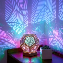 LED Colorful dodecahedron Night Light Bohemian Polar Star Accent Lamp Projector - £67.57 GBP