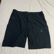 GillZ Submariner Woven Shorts XL Black 4way stretch secure cargo pocket - $17.29