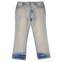 EPIC HERO Men&#39;s 42x32 Jeans, Bleached Distressed Baggy Grunge Streetwear... - $24.19