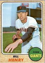 1968 Topps Bill Henry San Francisco Giants Baseball Sports Card #239, Ch... - $1.95