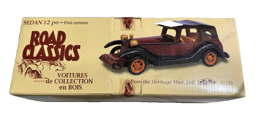 ROAD CLASSICS 1998 HERITAGE MINT RC06 WOODAN SEDAN 12&#39;&#39; CHERRY FINISH *S... - $29.69