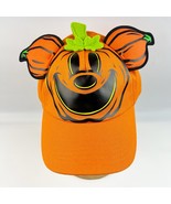 Disney Parks Mickey Mouse Jack Lantern Pumpkin Glow in Dark Baseball Hat... - $18.99