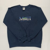 Gildan Heavy Blend MAUI HAWAII Men's Blue Cotton Blend Pullover Sweatshirt Small image 14
