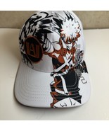My Hero Academia Hat Cap Snap Back White Orange Katsuki Bakugo Kacchan M... - £14.68 GBP