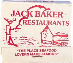 Jack Baker, Pelican Point, Sand Point, Florida, Match Book Matches Match... - $11.99