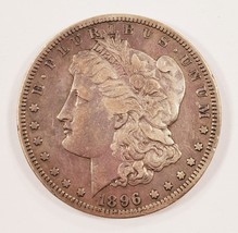 1896-S Silver Morgan Dollar in Very Fine VF Condition, Natural Color - £140.91 GBP