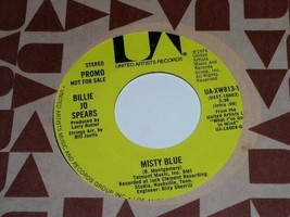 Billie Jo Spears Misty Blue 45 Rpm Record Vinyl United Artists Promo - £12.56 GBP