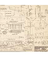 1974 Ford Motor Company Tri-Motor Model Airplane Blueprint 5-AT-C DWQQ12 - $769.89 MXN