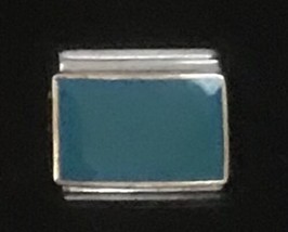 Rare Turquoise Blue Italian Charm Enamel Link 9MM K47 Style TB - £11.56 GBP