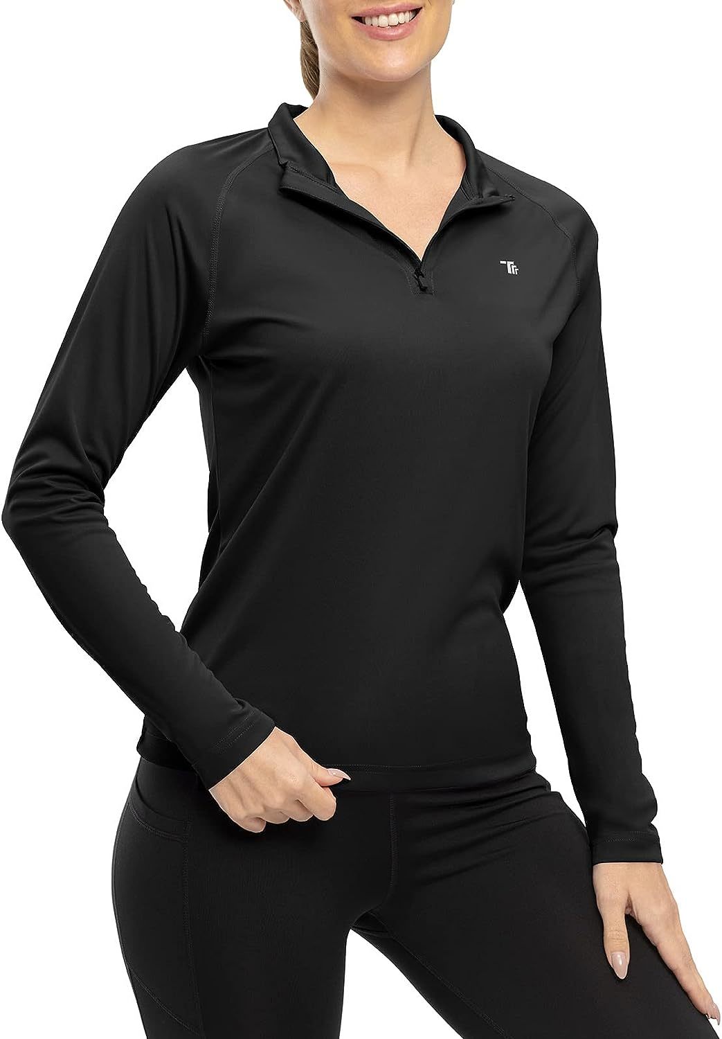Primary image for Women'S Rdruko Hiking Shirts With Long Sleeves, Quick Drying Quarter-Zips, And