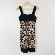 Dress Barn | Black Mustard Tan Cream Polka Dot Tank Dress, size 4 - £10.81 GBP
