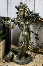 Greek Demonic Goddess The Temptation Of Medusa Statue Luring Gorgon&#39;s Gaze - £30.48 GBP