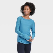Long Sleeve Studio T-Shirt - All in Motion Blue S - £8.52 GBP