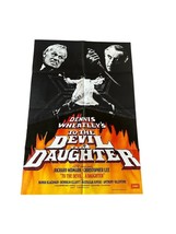 To The Devil A Daughter 1976 Christopher Lee, Richard Widmark Uk 1-SHEET Poster - £182.33 GBP