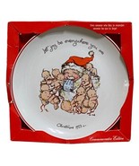 Vintage Kewpie Doll Santa Claus Christmas Plate 1973 Commemorative Edition - £11.28 GBP