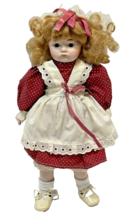 Vintage Price Products Porcelain and Fabric Doll With Dress Shoes 15 Inches - $24.48