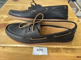 Men’s Sperry Gold Cup Boat Shoes - Black With Brown - Size 12 - NEW - £76.62 GBP