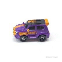 Small Hasbro Micro Machine SUV in Purple &amp; Orange Flames  with Rally Lights - $9.89