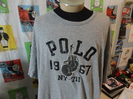Vintage Polo Ralph Lauren Boxing 1967 Gray T Shirt Size 4XL - $64.34