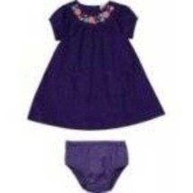 Girls Dress Carters Purple Short Sleeve &amp; Bloomers 2 Pc Easter Summer Se... - £14.01 GBP
