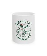 Chillin with the Snowmies Snowman Ceramic Mug Christmas Funny Holiday Co... - $19.90 CAD+