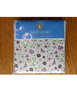 NWT TIDDLIWINKS Plum Butterfly FITTED CRIB SHEET NURSERY BABY VERY CUTE - £12.57 GBP
