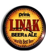 LINAK BEER and ALE BREWERY CERVEZA WALL CLOCK - $29.99