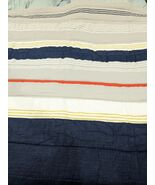 Pottery Barn Teen Wyatt Stripe Comforter Full Queen F/Q  blue orange yellow - €150,68 EUR
