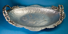 Rodney Kent Hand Wrought Creations 404 Hammered Aluminum Tulip Tray w Ha... - $10.00 Rodney Kent Hand Wrought Creations 404 Hammered Aluminum Tulip Tray w Ha... - $10.00