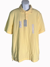 CROFT &amp; BARROW Men&#39;s Short Sleeve Button Down Solid Yellow Polo Shirt La... - $239.70 MXN