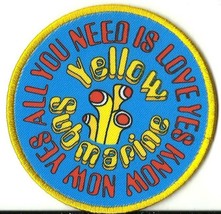 Beatles Yellow Submarine Aynil 2020 Printed Embroidered IRON/SEW On Patch - £4.88 GBP