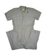 Vintage 1950s Walls Master Made Texas Short Sleeve Coveralls M Green Jum... - £45.42 GBP