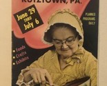 Pennsylvania Dutch Folk Festival Vintage Travel Brochure Kutztown BR12 - $7.91