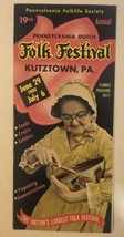 Pennsylvania Dutch Folk Festival Vintage Travel Brochure Kutztown BR12 - £6.22 GBP