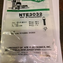 NTE3032 Phototransistor Detector NPN–Si, Visible &amp; IR Rep ECG3032 SK2032 - £9.66 GBP