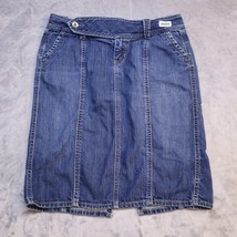 Gap Jeans Skirt Women 10 Blue Lightweight Casual Straight Pencil Denim - £17.97 GBP
