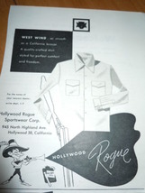 Vintage Hollywood Rogue Sportswear Corp Print Magazine Advertisement 1947 - £3.98 GBP