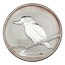 2007 Australia $1 Silver 1oz Kookaburra (BU Condition) KM# 889 - $75.46