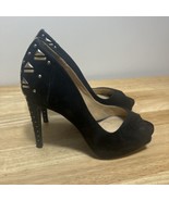 Gianni bini studded black women&#39;s heels size 8 M - £29.61 GBP