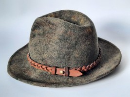 Vintage Austrian - Tyrolean classic hunting hat, size - 57/58 #3 - $17.99