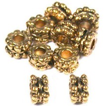 10 Bali Tube Beads Jewelry Stringing Spacer Charm Part - £6.26 GBP