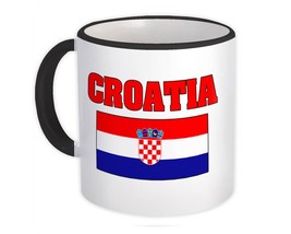 Croatia : Gift Mug Flag Chest Croatian Expat Country Patriotic Flags Travel Souv - $15.90+