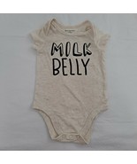 Milk Belly Infant Baby T-shirt Creeper Snapshot Bodysuits Beige 0 - 3 mo... - £9.44 GBP