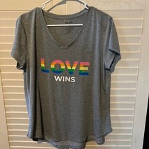 Nine west Love Wins short sleeve shirt size extra large - $13.72
