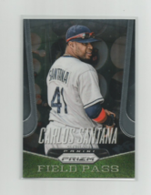 Carlos Santana (Cleveland) 2015 Panini Prizm Field Pass Insert Card #3 - £2.39 GBP