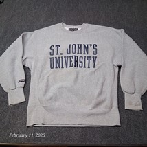 Vintage Jansport Sweatshirt St. Johyns University Adult Size XL Gray Crew Neck - £17.76 GBP