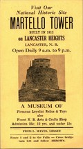 Martello Tower Firearms Museum Lancaster Heights New Brunswick Advertising Flyer - £9.37 GBP